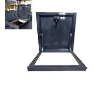 Trappe de toit avec poignée de type interrupteur, design résistant aux intempéries, porte d'accès de toit en aluminium, barre de support hydraulique pour coffre de grenier sous-sol