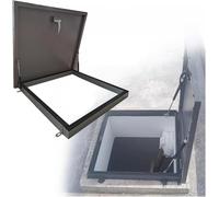 Trappe de toit avec vis, toit de puits de lumière, couverture de sous-sol extérieur, trappe d'accès au toit, porte de patio/pergola/cave, porte d'accès au grenier, plafond(50x70cm/19.7x27.6in)