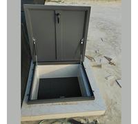 Trappe de Toit carrée, Couvercle de Ventilation de Grenier antivol verrouillable, Sortie de Regard étanche pour puits de sous-Sol, accès Durable au Toit (L x l x H : 85 x 85 cm)