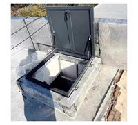 Trappe de Toit Commerciale résistante aux intempéries - Ventilation 61 x 86 cm pour trappes d'évacuation, couvercles de Patio et de puits, Ouverture intérieure, Solution d'accès Durable et s