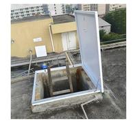 Trappe de Toit Coupe-feu, fenêtre d'évacuation de Toit - Puits de lumière Robuste avec Verrouillage de sécurité, Trappe de Grenier Durable pour Un accès sécurisé à la Maison, au Stade et à l