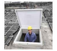 Trappe de Toit, Couvercle de Trappe de Grenier en Aluminium Robuste, Couvercle de Sortie de Toit étanche à 90°, accès au Regard et à la Cave pour la rénovation domiciliaire, l'utilisation in