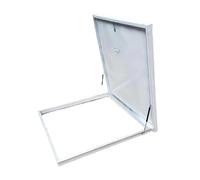 Trappe de Toit en Acier antivol, Porte de sécurité de Toit en Acier, Trappe d'accès au Toit, puits de lumière avec serrures à clé et poignées pour toits (50 x 80 cm / 19,7 x 31,5 po)