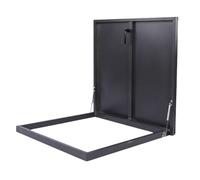 Trappe de Toit en Acier antivol, Trappe de Maintenance, Trappe d'accès au Toit avec Protection Contre la Pluie, puits de lumière avec vérins à gaz et poignées (60 x 70 cm / 23,6 x 27,6 Pouce