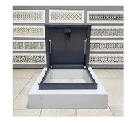 Trappe de toit en acier galvanisé avec ressorts à gaz et verrou d'accès sécurisé au grenier 50,8/58,9/61/63,5 cm Couvercle d'évacuation durable avec poignée pour accès d'urgence au sous-sol/entrepôt