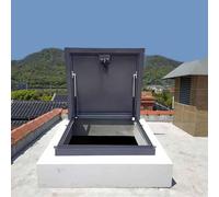 Trappe de toit en acier galvanisé avec revêtement en poudre pour accès à la ventilation, lucarnes de grenier et résistant aux intempéries, idéal pour un usage commercial et résidentiel