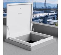 Trappe de toit en acier galvanisé avec vérin à gaz, design étanche pour accès au grenier, au sous-sol et à la cave