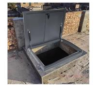 Trappe de Toit en Acier galvanisé Personnalisable, Couvercle de Trappe d'évacuation d'urgence, Porte d'accès au Plafond Robuste et résistante aux intempéries avec Tige de Support/poignée, GR