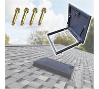 Trappe de toit en acier galvanisé, porte d'accès sécurisée en métal avec design imperméable pour l'installation de bâtiments et de terrasses