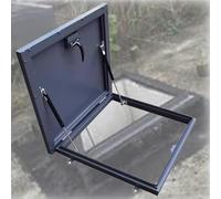 Trappe de toit en acier galvanisé pour une ventilation sûre et un accès facile au pont, couvercle de trou d'homme en métal durable pour une ventilation manuelle