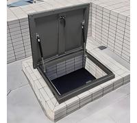 Trappe de toit en acier galvanisé robuste pour la ventilation, l'évasion et l'accès d'urgence dans les applications commerciales et sous-sol