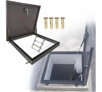 Trappe de toit en acier galvanisé - Trappe d'accès plate pour grenier, fenêtre de secours, couvercles de regard - Dimensions : 24 x 36 po, 30 x 36 po, 24 x 24 po, 28 x 32 po - Solution d'acc