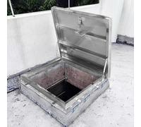 Trappe de toit en acier inoxydable 304, porte d'accès personnalisable pour toit d'entretien, sortie de secours pour grenier, couvercle de tête de puits, couverture de cave