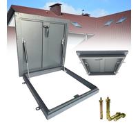 Trappe de toit en acier zingué avec porte antivol pour un accès sécurisé aux fenêtres de toit, installation et conception faciles