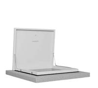 Trappe de toit en alliage d'aluminium | Noir; Taille : plusieurs tailles ; Utilisation : Installation d'une terrasse de ventilation(21.7x21.7"/55x55cm)