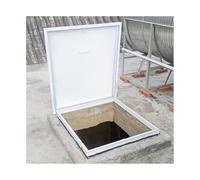 Trappe De Toit En Aluminium Avec Poignée À Interrupteur Trappe D'accès Robuste Et Résistante Porte D'accès for L'entretien Des Toitures En Milieu Industriel(60x75cm/23.6x29.5in)