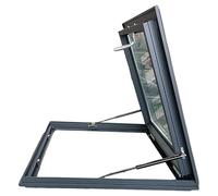 Trappe de toit en aluminium avec verre trempé - Fenêtres de toit et fenêtres de toit pour toits inclinés ou plats - Solution d'éclairage idéale pour sous-sol, grenier et véranda