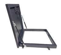 Trappe de toit en aluminium - Fenêtre d'accès for l'entretien des lucarnes, couvercle de sécurité facile à installer, plaque de couverture d'urgence sur le toit(33.5 * 33.5in/85x85cm)