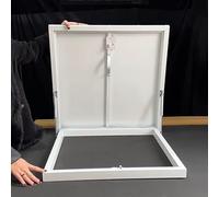 Trappe de Toit en métal Robuste avec verrou - Panneau d'accès résistant aux intempéries pour greniers, lofts, Appartements, usines et fermes (65 x 45 cm/25,6 x 17,7 Pouces)