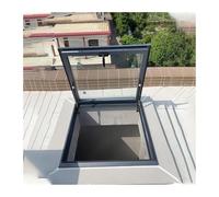 Trappe de toit en verre trempé pour toits plats 95 x 65 cm - Fenêtre de visualisation sécurisée pour vérandas et solutions d'éclairage de grenier