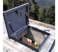 Trappe de toit en zinc et housse de sortie d'urgence - Solution d'évacuation durable pour sous-sol toit plat couloir, grenier, escaliers et garage - Accès sécurisé et polyvalent