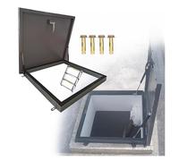 Trappe de Toit, Ensemble de quincaillerie Robuste pour Trappe d'accès au Toit avec vis, couvercles de Porte de Patio/pergola/cellier résistants aux intempéries pour Les Tailles 22"-36", Port