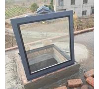 Trappe de Toit, fenêtre de Toit avec Double vitrage trempé, Trappe d'accès encastrée, Porte de sécurité, fenêtre de puits (60 x 90 cm) pour Une luminosité et Une Ventilation Naturelles accru