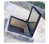 Trappe de Toit, fenêtre de Toit en Verre trempé Isolant Haute résistance - Trappe d'accès au Plafond Durable avec poignée pour Usage Commercial, 51 x 96,5 cm (20 x 38 po) - Économe en énergi