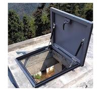 Trappe de toit galvanisée avec poignée - Piège en métal extérieur - 86,4 x 73,7 cm - Pour grenier, sous-sol et accès à l'espace sanitaire