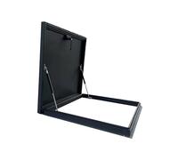 Trappe de Toit galvanisée avec Support hydraulique - Couvercle de puits de lumière de Grenier Durable pour Un accès Facile au Toit, Tant pour Les bâtiments commerciaux Que résidentiels.