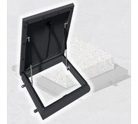 Trappe de toit industrielle pour fenêtre de toit pour grenier résistant aux intempéries - Solut pour bâtiments résidentiels et courtiers - Facile à installer - 53,3 x 96,5 cm