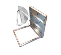 Trappe De Toit Isolée Trappe D'accès Au Toit Coupe-feu Et Étanche for Entrée De Grenier, Vide Sanitaire Et Grille D'aération De Sous-sol(37.4x37.4IN/95x95CM)