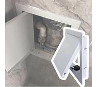 Trappe de Toit, Panneau d'accès encastré pour combles commerciaux, Trappe d'inspection Murale et de Plafond, Cache-câblage et de Compteur CVC, Porte de Gaine Technique Blanche (75 x 90 cm)