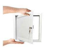 Trappe de Toit, Panneau d'accès Mural métallique avec Serrure et clé, Porte d'accès pour cloison sèche 48 x 76 cm, Trappe d'inspection de Grenier, Couvercle de plomberie, Porte de Service du