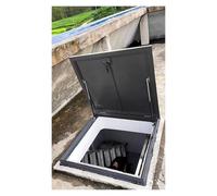 Trappe de Toit, Porte d'accès verrouillable pour Toit Plat, idéale pour sous-Sol, école, terrasse, immeuble collectif - Couvercle étanche pour puits de lumière, Dimensions 20" à 34" (810 x 6