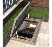 Trappe de toit pour fenêtre de toit - Entrée manuelle transparente pour véranda, grenier, abri de jardin, sous-sol - Taille personnalisée (40x) - Idéal pour les espaces extérieurs et l'éclairage