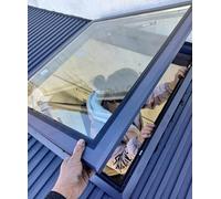 Trappe de Toit Transparente Haut de Gamme avec Ouverture Manuelle et Verrouillage. Panneau de Ventilation étanche à la Pluie et Lucarne pour Une évacuation d'urgence sécu