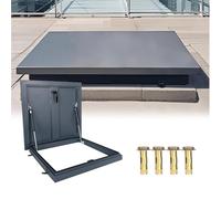 Trappe de toit, trappe d'accès au toit commerciale, porte de sécurité avec poignée de type interrupteur, couvercle de regard industriel, porte de sortie de sous-sol pour têtes de puits, cave, hublot