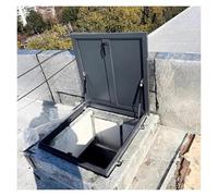 Trappe de Toit, Trappe d'accès au Toit en Acier de qualité supérieure - Porte rectangulaire Robuste avec Cadre | Couvercle Utilitaire hautement étanche pour puits de lumière de Toit et de So