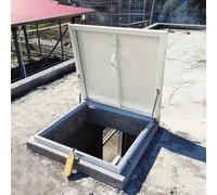 Trappe de Toit, Trappe d'accès au Toit étanche avec verrou de sécurité, Couvercle d'accès d'urgence en Acier galvanisé pour Maintenance, puits, Couvercle de Cave (85 x 45 cm / 33,5 x 17,7 po