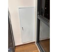 Trappe de Toit, Trappe d'accès aux combles en Aluminium alvéolé Robuste - Trappe d'inspection de plomberie Blanche avec verrou à clé, Dimensions de 24 à 48 Pouces (51 x 97 cm) pour Un accès