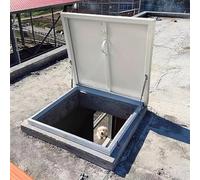 Trappe De Toit Trappe D'accès De Toit Robuste Blanche,trappe De Visite Couvercle Étanche Pour Puits De Lumière D'accès De Secours, Couvercle De Porte De Sécurité Pour Cave(95x90cm(37.4x35.4in))