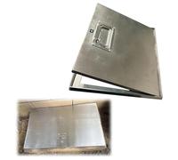 Trappe de Toit, Trappe de Toit 24 x 24 Pouces - Porte d'accès en Acier Inoxydable 304, Couvercle carré sécurisé avec poignée intérieure et loquet de Verrouillage pour Un accès Facile (20 x 4