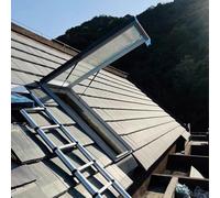 Trappe de Toit, Trappe d'évacuation de Toit Personnalisable avec fenêtres d'observation, Conception en Aluminium antivol et étanche à la Pluie pour Usine, entrepôt, Grenier et sous-Sol de ma