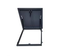 Trappe de toit verrouillable - Porte d'accès en acier galvanisé avec tige de soutien hydraulique pour usage résidentiel