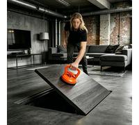 Trappe de Toiture Couvercle De Trappe Sol À Peindre, Trappe Sol Encastrée, Portes Cave, Accès Au Sol Du Vide Sanitaire Résistant Aux Intempéries, Couverture D'ouverture(Lxw 26x26in)