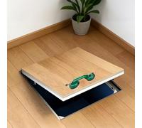 Trappe de Toiture Flush Floor Basement Entry Door, Heavy-duty Crawl Space Doors Outside, Seamless Concealed Cellar/Storage Room Hatch Cover - Stainless Steel(28X22inch/71x56cm)