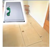 Trappe de Toiture Porte D'entrée Cave À Vin, Grand Panneau Protection Cage D'escalier Sous-sol Avec Ventouse Double Prise, Trappe Sol Encastrée Sans Joint Pour Vide Sanitaire(44X28"/112x71cm)