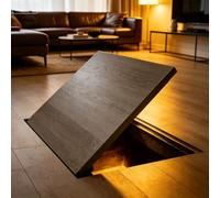 Trappe de Toiture Portes Cave Porte Trappe Sous-sol, Couvercle Panneau D'accès Au Vide Sanitaire Caché Décoratif Avec Ouvre-ventouses, Couvercle D'inspection D'entré(19inx25in)