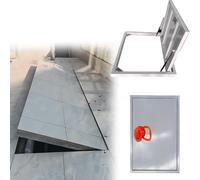 Trappe de Toiture Trappe Sol Affleurante Et Sans Joint, Grande Porte Cave Encastrée Invisible, Panneau D'accès Au Vide Sanitaire, Porte D'entrée De Sous-sol Discrète(LXW 58X29IN/1470X740mm)